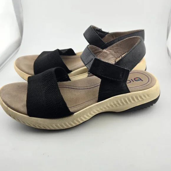 Bionica Avyrl Black Ankle Strap Sandals | Size 7.5M | Comfort Walking shoes - Picture 2 of 9
